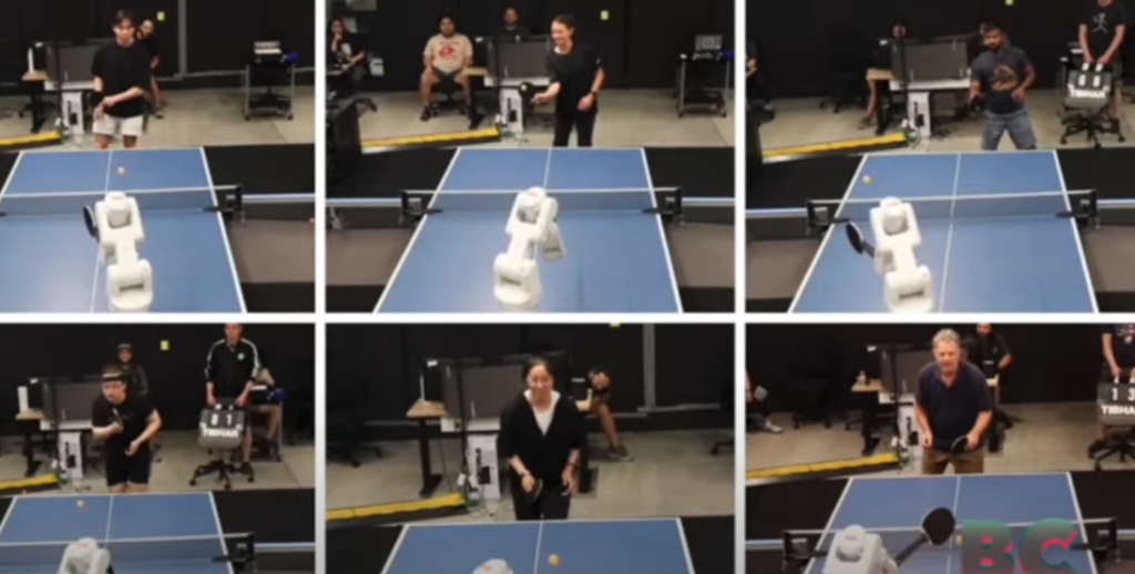 Google DeepMind’s AI Robot Plays Amateur Table Tennis