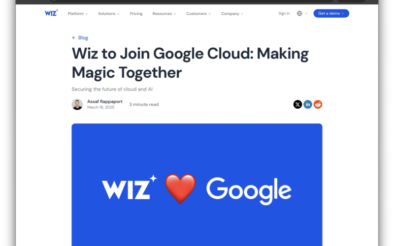 Alphabet Acquires Wiz for $32 Billion