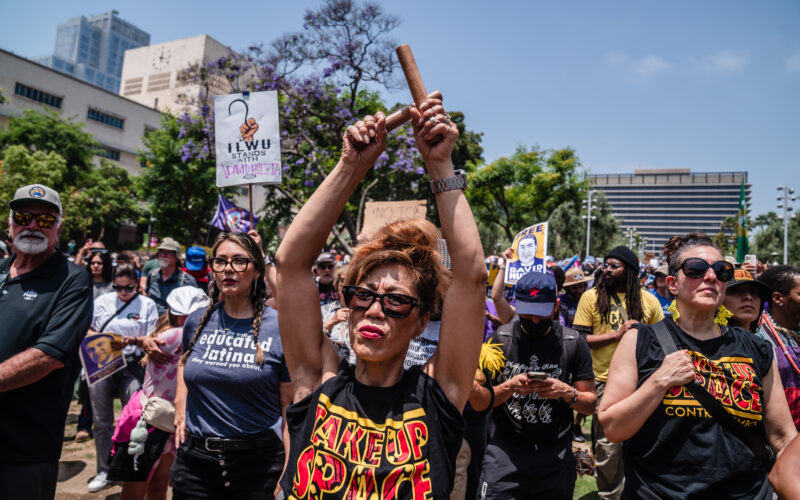 A day of LA anti-ICE protests in photos