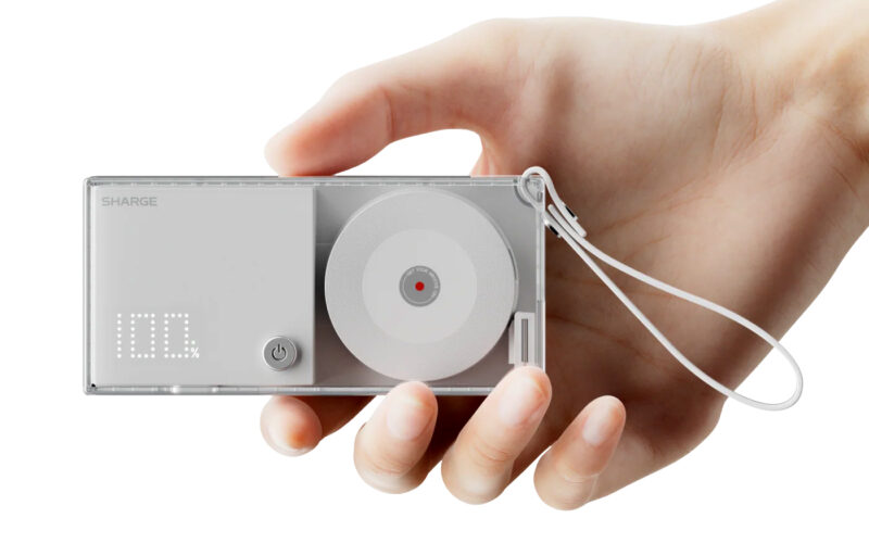 Sharge added a rechargeable battery to its sleek retractable charger