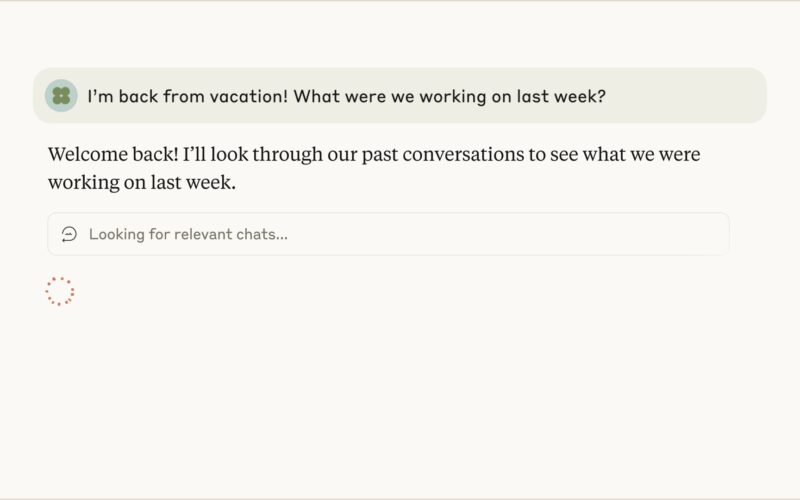 Anthropic’s Claude chatbot can now remember your past conversations
