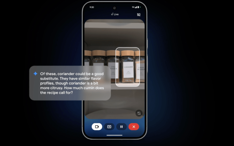 Googleâ€™s Gemini Live AI assistant will show you what itâ€™s talking about