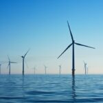 white electic windmill