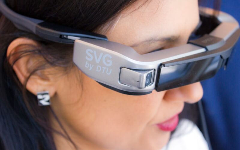 woman wearing SVG sunglasses