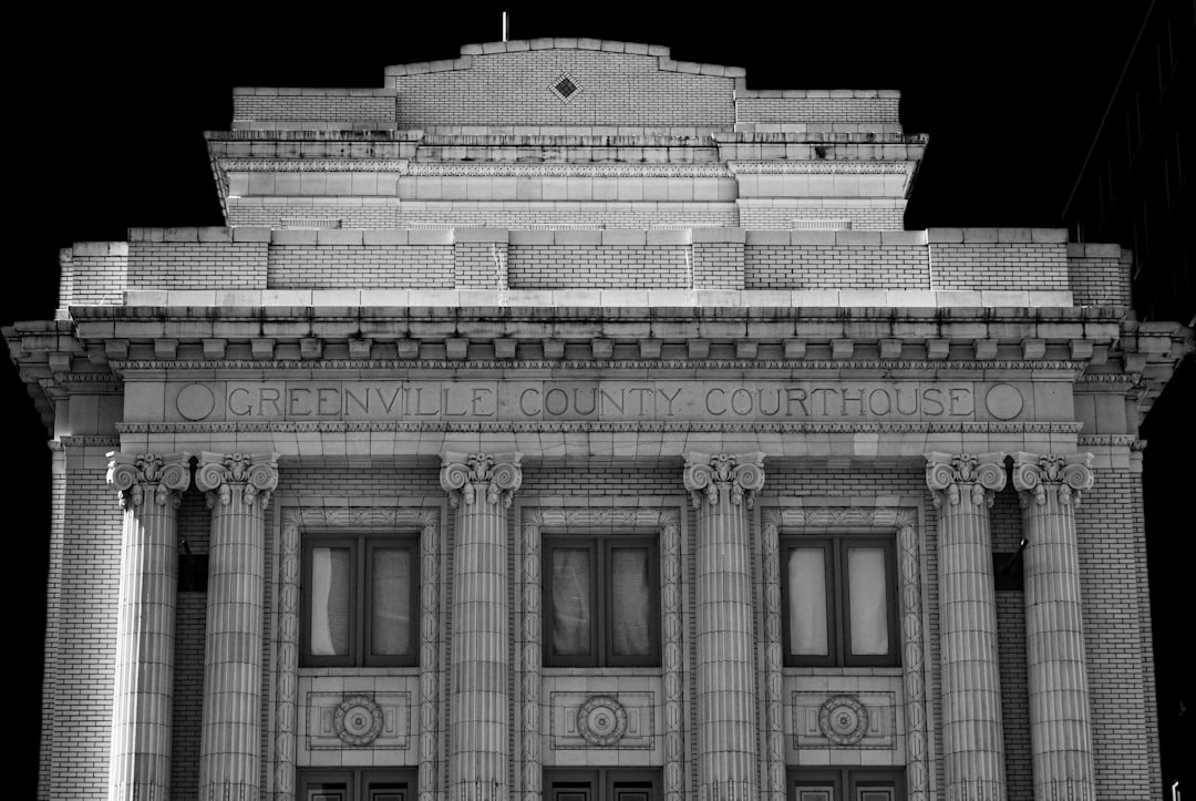 Ornate classical building facade with columns and windows
