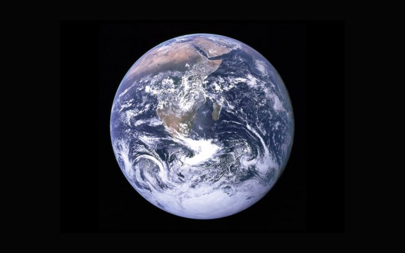 Google earth ai deepfake — earth with clouds above the african continent